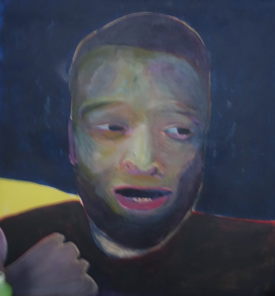 Grimace 3 - Acrylique, aérosol, gouache sur toile