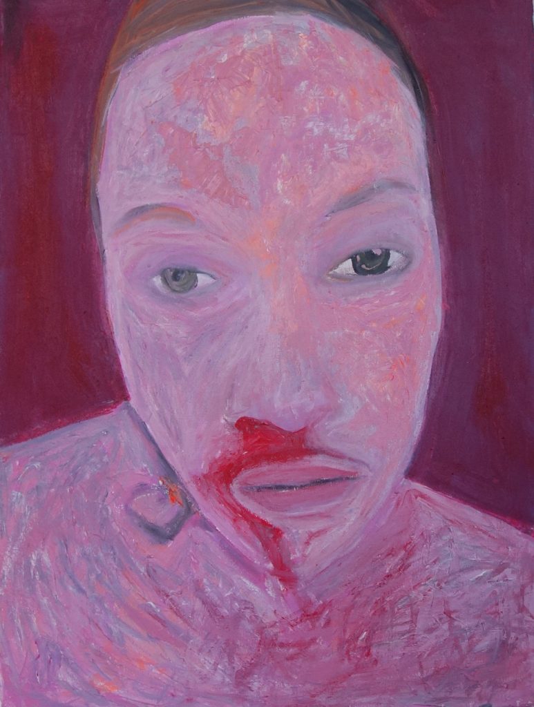 On a un problème, acrylique sur toile, 60x80cm