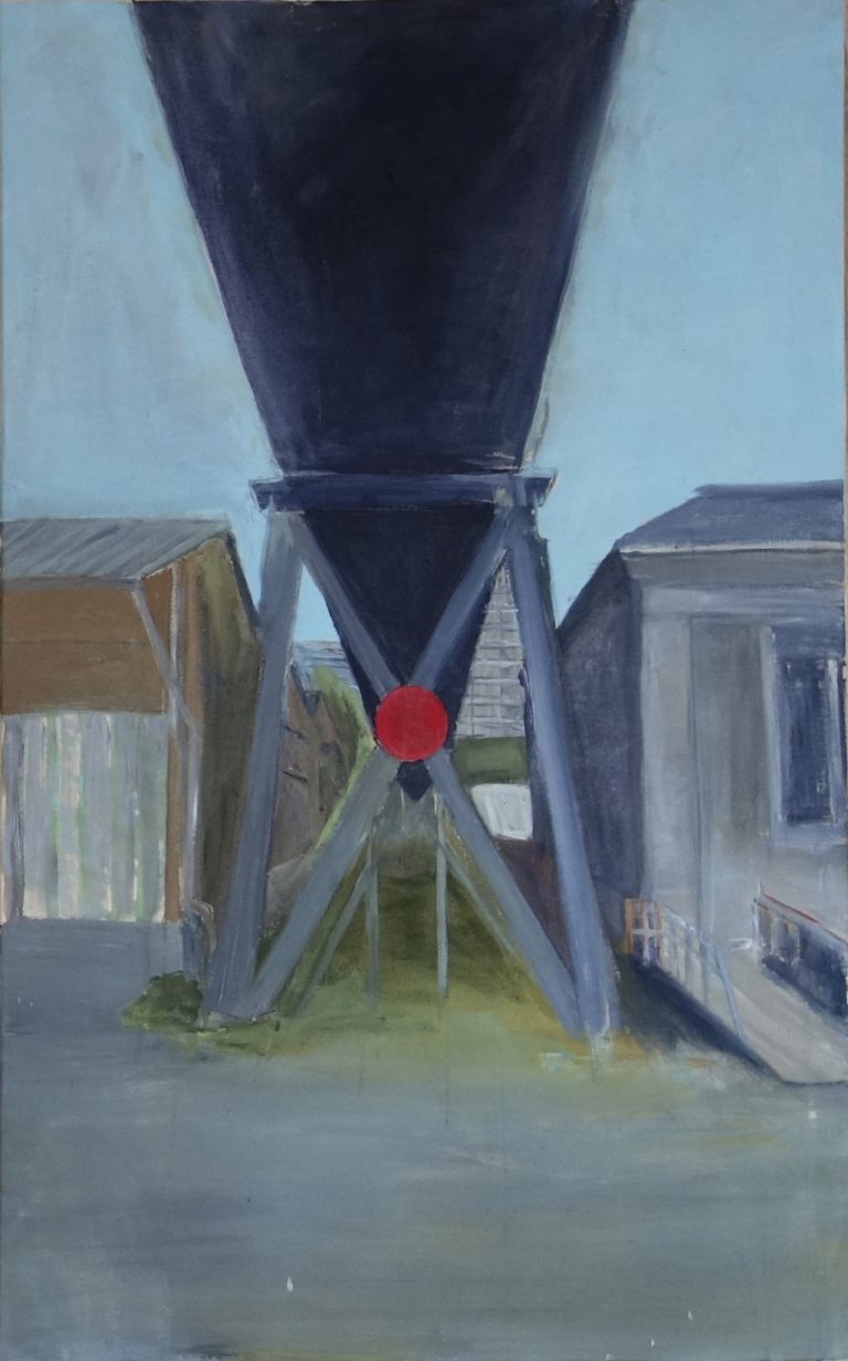 Le point rouge, 50 x 80 cm acrylique sur toile